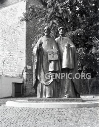 Sculpture of Sts. Cyril and Methodius - Nitra Castle.