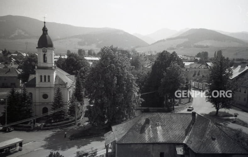View at the village from the Church tower - Evangelical Church.