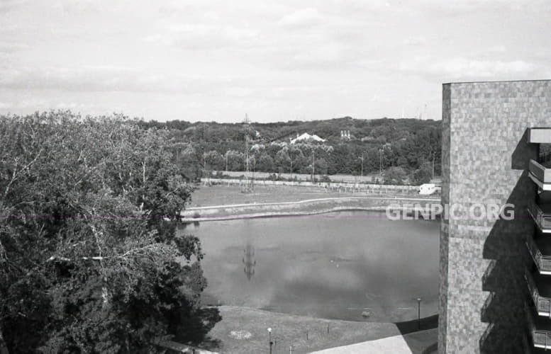 Small lake near the St. Cyril and Methodius Hospital.