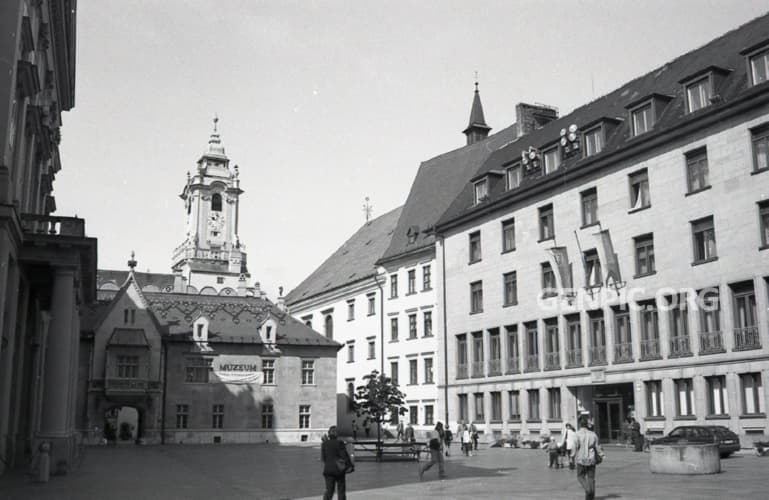 Bratislava City Museum (Old Town Hall) and City Hall.