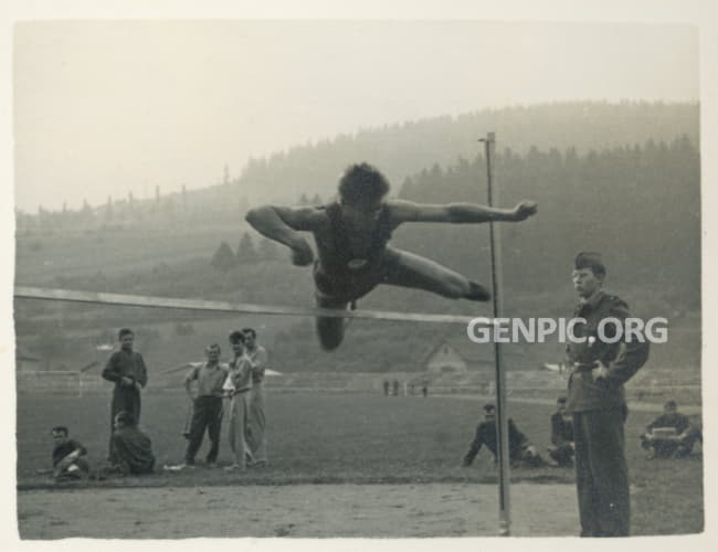 Athletic race - High jump.