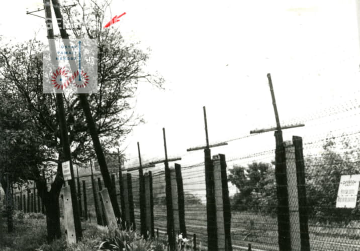 Traces of an illegal attempt to cross the border between the Czechoslovak Socialist Republic and Austria.