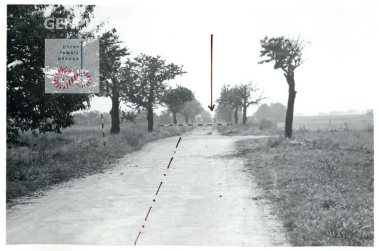 Documentation of the border area between the Czechoslovak Socialist Republic and Austria.