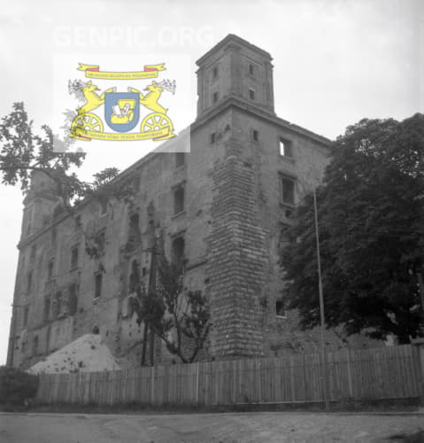 Bratislava Castle during reconstruction.