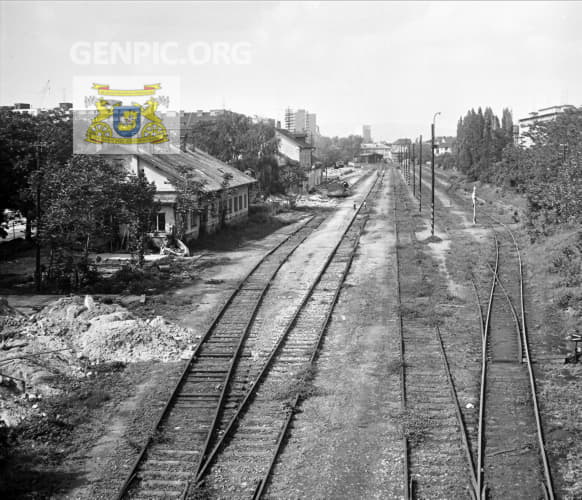 Bratislava – Nivy railway station and tracks before demolition.