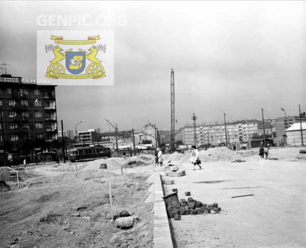 Reconstruction of the street during the construction of the underpass at Trnavske Myto.