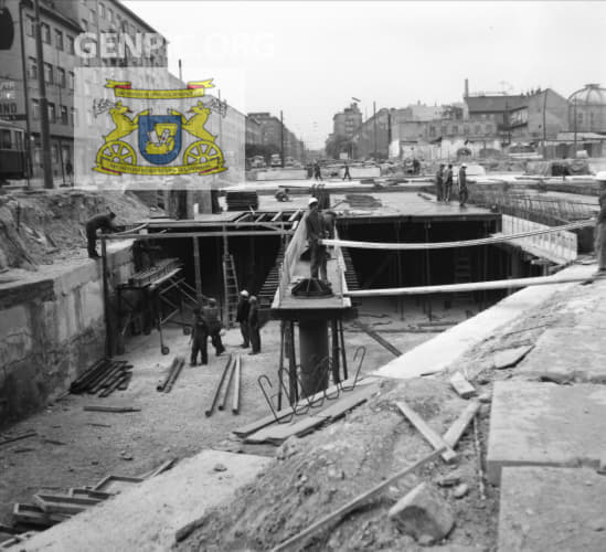 Construction work of the underpass on Trnavske myto.