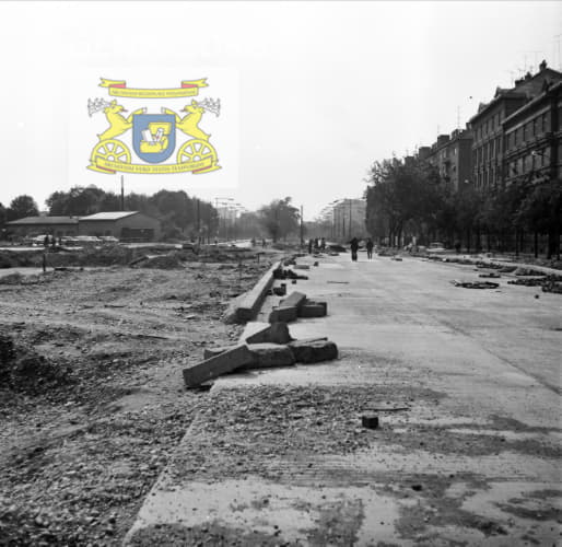 Reconstruction of the street during the construction of the underpass at Trnavske Myto.