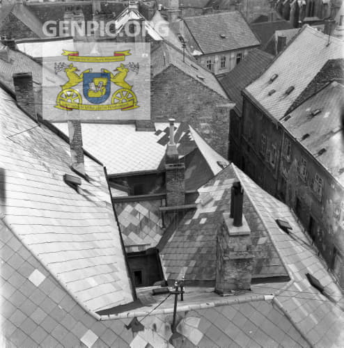 View of the Old Town buildings from Michalska veza (Michael's Tower).