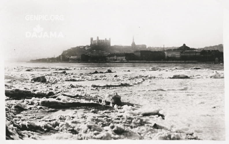 The embankment of the river Danube.