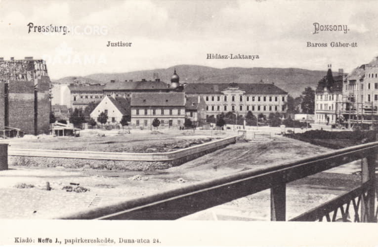 Old Bridge (Stary most). View of the old town.