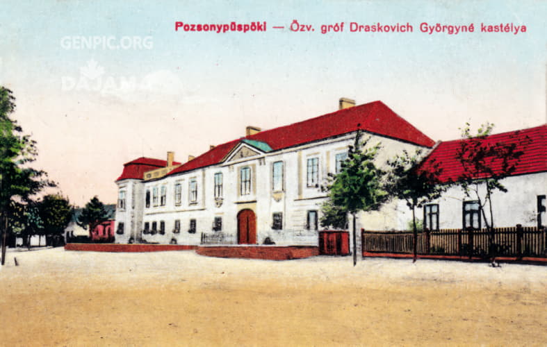 Draskovic manor house in the the city district Podunajske Biskupice.