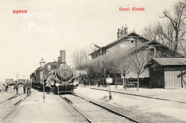 Railway station.