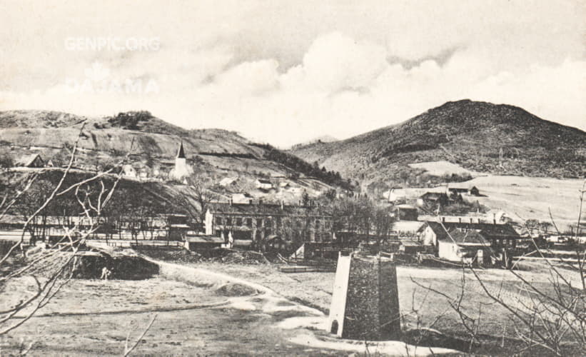 Railway station and lime works.