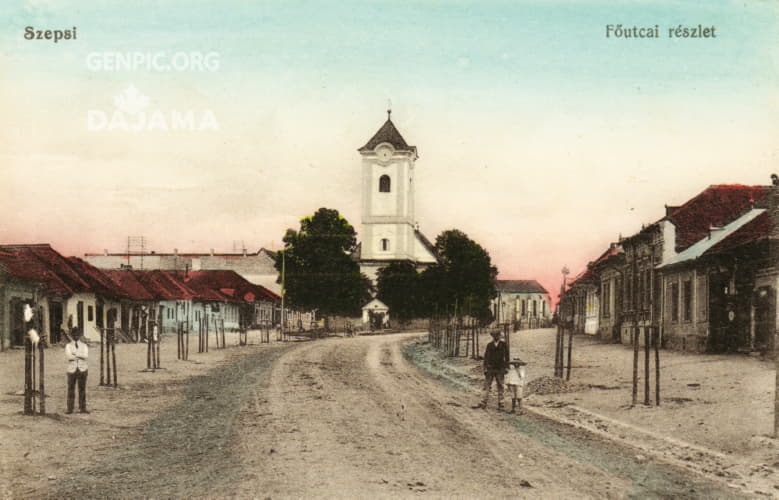 Centrum mesta. Hlavna ulica.