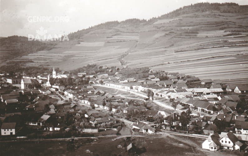 Panorama of the village from the south.