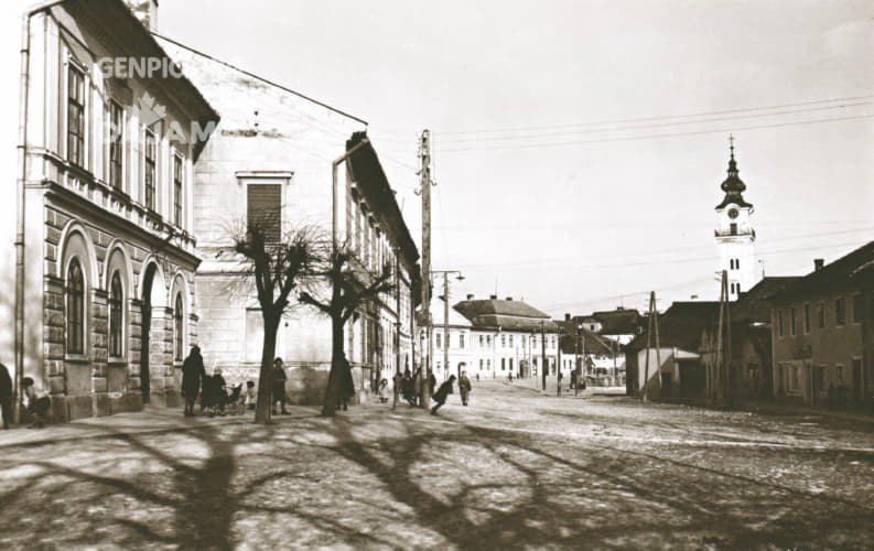 Velicke namestie Square in the municipal part of Velka.