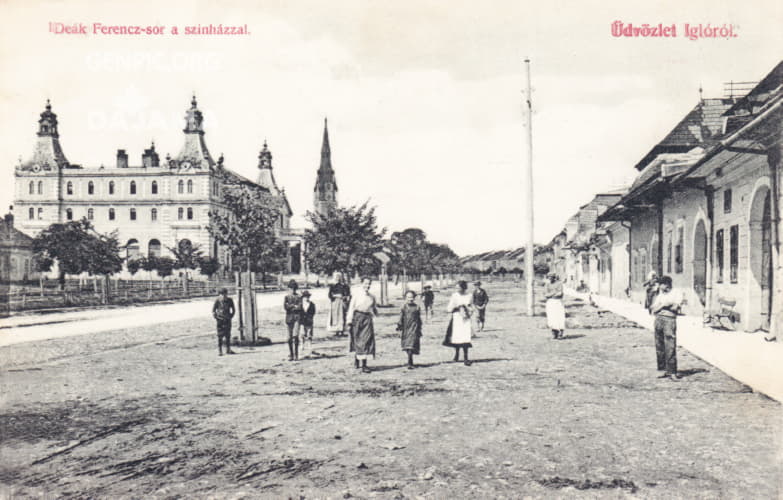 City center. Letna Street and Reduta building.