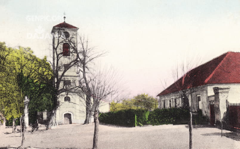 Church and parsonage.