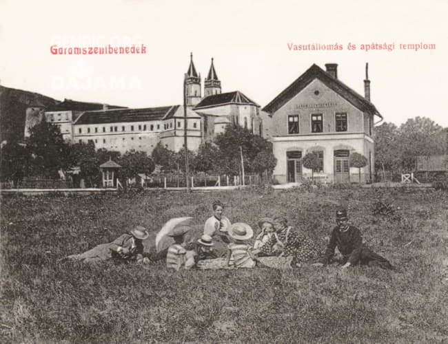 Basilica Minor of Saint Benedict, monastery and railway station.