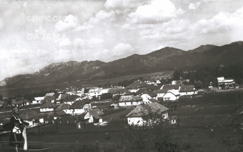 View of the city from the west.