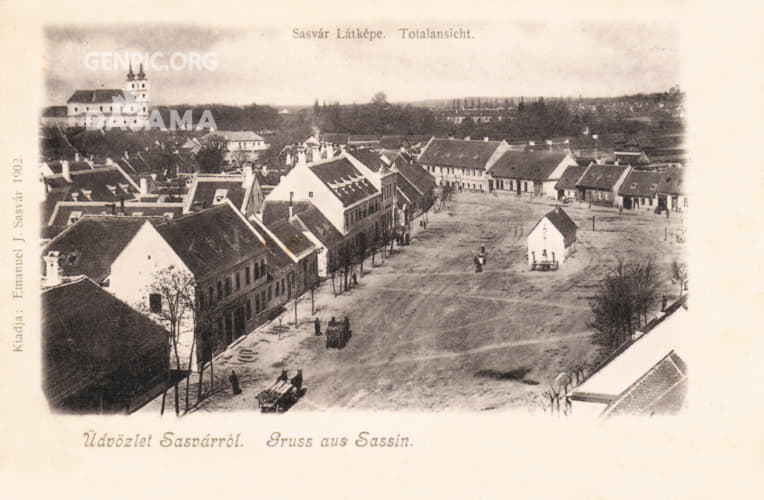 City center. Namestie Slobody Square. Our Lady of the Seven Sorrows Roman Catholic Church.