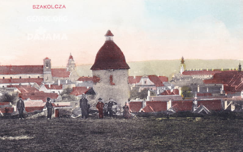 Panorama of the city. Rotunda of Saint George - National Cultural Monument.