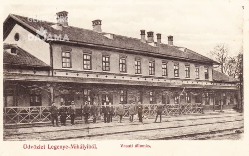 Railway station.