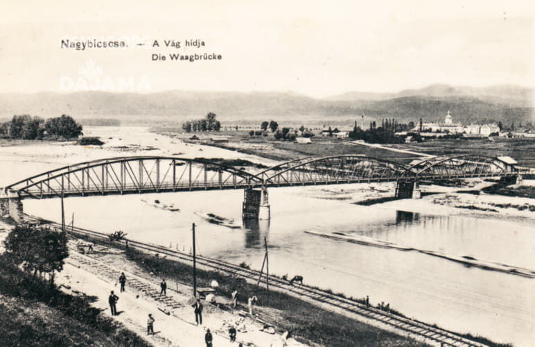 Bridge over the river Vah.