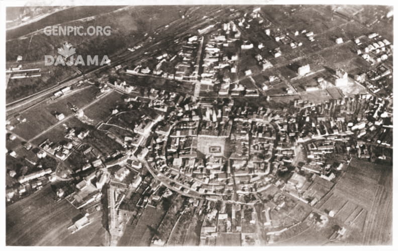 Aerial photo of the City center.