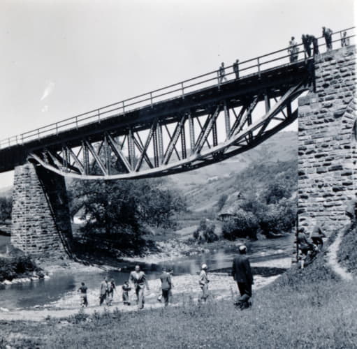 Železničný viadukt.