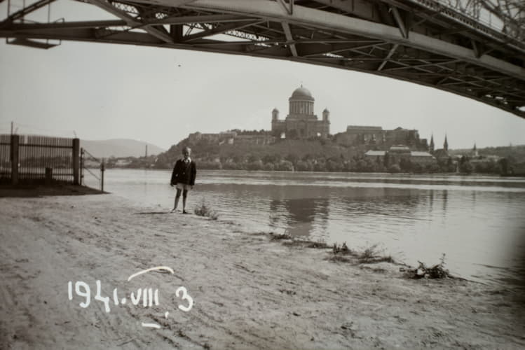 Danube embankment. Esztergom Basilica.