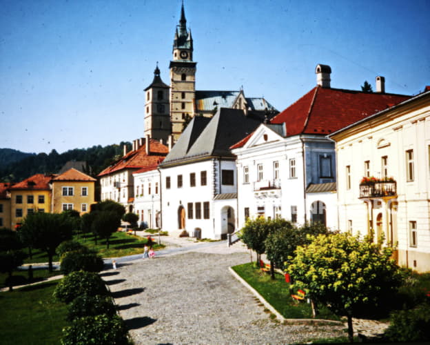 Historické centrum - Mestský hrad Kremnica.