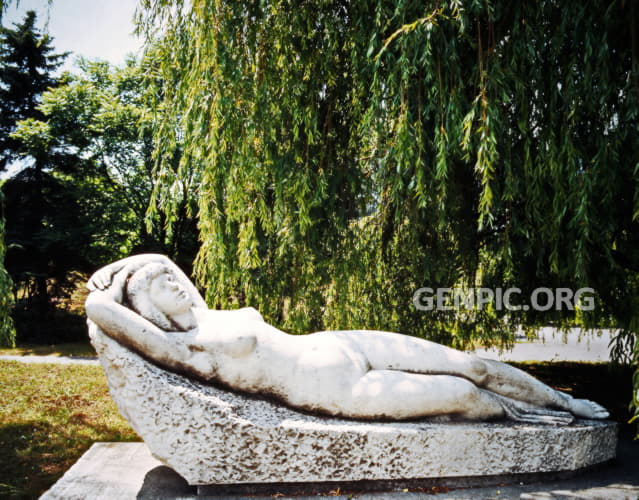 Venus statue in the spa park.