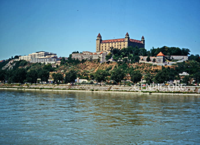 The embankment of the river Danube.