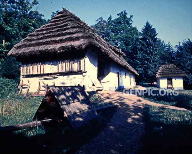 Traditional country court. Museum of Folk Architecture - Saris museum in Bardejov.