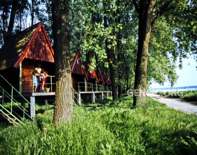 Cottage settlement Kormoran near the water reservoir Hrusov.