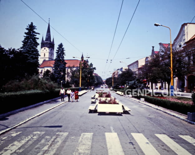 Historické centrum - pešia zóna - Hlavná ulica.