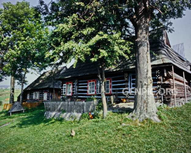Typical wooden house.