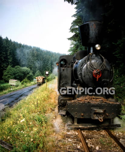 Ciernohronska (Black Hron) railway - Narrow Gauge Steam Locomotive.