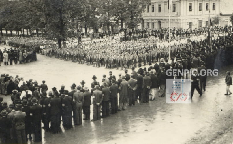 Hlinkova garda - slávnostné zhromaždenie.