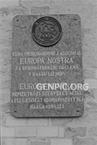 Bašta VI. - Rímske lapidárium - cena medzinárodnej asociácie Europa Nostra.